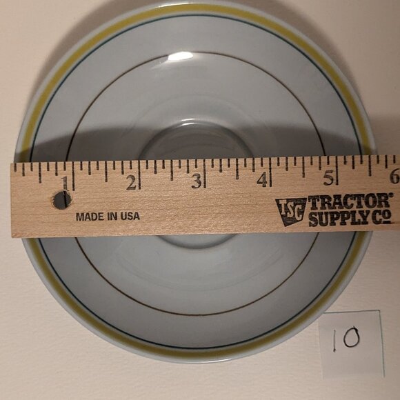 Vintage Handpainted Arabia Finland Windflower Teacup and Saucer with Flaw - Picture 10 of 14